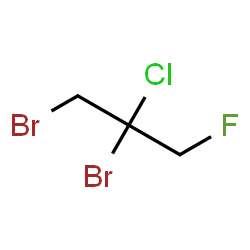 ChemSpider 2D Image | 1,2-Dibromo-2-chloro-3-fluoropropane | C3H4Br2ClF