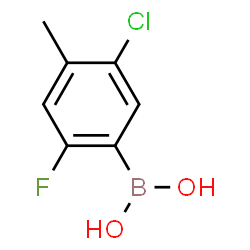 ChemSpider 2D Image | (5-Chloro-2-fluoro-4-methylphenyl)boronic acid | C7H7BClFO2