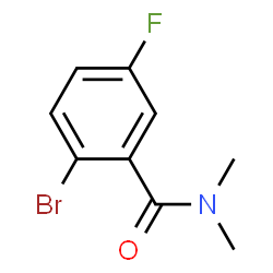 ChemSpider 2D Image | 2-Bromo-5-fluoro-N,N-dimethylbenzamide | C9H9BrFNO