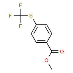 ChemSpider 2D Image | Methyl 4-[(trifluoromethyl)thio]benzoate | C9H7F3O2S