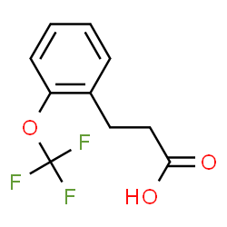 ChemSpider 2D Image | 2-(Trifluoromethoxy)-benzenepropanoic acid | C10H9F3O3
