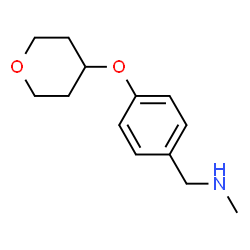 ChemSpider 2D Image | N-methyl-4-[(tetrahydro-2H-pyran-4-yl)oxy]Benzenemethanamine | C13H19NO2