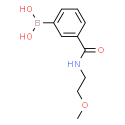 ChemSpider 2D Image | (3-((2-Methoxyethyl)carbamoyl)phenyl)boronic acid | C10H14BNO4