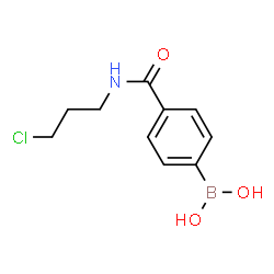 ChemSpider 2D Image | (4-((3-Chloropropyl)carbamoyl)phenyl)boronic acid | C10H13BClNO3