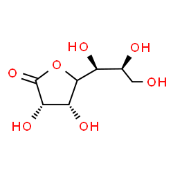 ChemSpider 2D Image | (3S,4R,5S)-3,4-Dihydroxy-5-[(1S,2S)-1,2,3-trihydroxypropyl]dihydro-2(3H)-furanone | C7H12O7