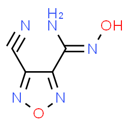 ChemSpider 2D Image | 4-Cyano-N-hydroxy-1,2,5-oxadiazole-3-carboximidamide | C4H3N5O2