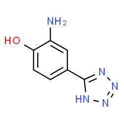 ChemSpider 2D Image | 2-Amino-4-(1H-tetrazol-5-yl)phenol | C7H7N5O