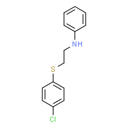 ChemSpider 2D Image | N-{2-[(4-Chlorophenyl)sulfanyl]ethyl}aniline | C14H14ClNS