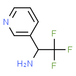 ChemSpider 2D Image | 2,2,2-Trifluor-1-(pyridin-3-yl)ethanamin | C7H7F3N2