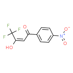 ChemSpider 2D Image | (2E)-4,4,4-Trifluoro-3-hydroxy-1-(4-nitrophenyl)-2-buten-1-one | C10H6F3NO4