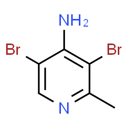 ChemSpider 2D Image | 3,5-Dibromo-2-methyl-4-pyridinamine | C6H6Br2N2