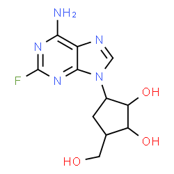 ChemSpider 2D Image | 2-Fluoroadenosine(Fludarabine Intermediate) | C11H14FN5O3