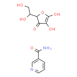ChemSpider 2D Image | Nicotinamide - hex-1-enofuranos-3-ulose (1:1) | C12H14N2O7