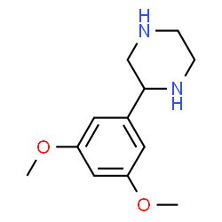 ChemSpider 2D Image | 2-(3,5-dimethoxyphenyl)piperazine | C12H18N2O2