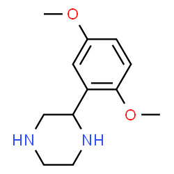 ChemSpider 2D Image | 2-(2,5-dimethoxyphenyl)piperazine | C12H18N2O2