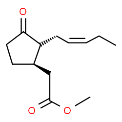 ChemSpider 2D Image | Methyl {(1R,2S)-3-oxo-2-[(2Z)-2-penten-1-yl]cyclopentyl}acetate | C13H20O3