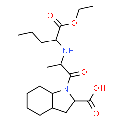ChemSpider 2D Image | 1-{2-[(1-Ethoxy-1-oxo-2-pentanyl)amino]propanoyl}octahydro-1H-indole-2-carboxylic acid | C19H32N2O5