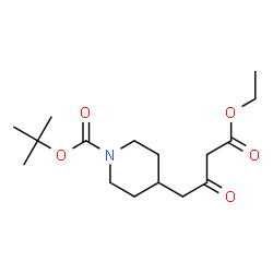 ChemSpider 2D Image | tert-Butyl 4-(4-ethoxy-2,4-dioxobutyl)piperidine-1-carboxylate | C16H27NO5