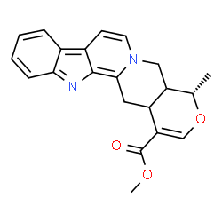 ChemSpider 2D Image | Methyl (19alpha)-19-methyl-1,3,5,6,16,17-hexadehydro-18-oxayohimban-16-carboxylate | C21H20N2O3