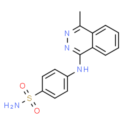 ChemSpider 2D Image | 4-[(4-Methyl-1-phthalazinyl)amino]benzenesulfonamide | C15H14N4O2S