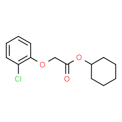 ChemSpider 2D Image | Cyclohexyl (2-chlorophenoxy)acetate | C14H17ClO3