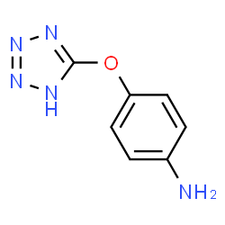 ChemSpider 2D Image | 4-(1H-Tetrazol-5-yloxy)aniline | C7H7N5O