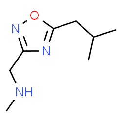 ChemSpider 2D Image | 1-(5-Isobutyl-1,2,4-oxadiazol-3-yl)-N-methylmethanamine | C8H15N3O