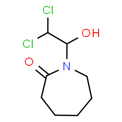 ChemSpider 2D Image | 1-(2,2-Dichloro-1-hydroxyethyl)-2-azepanone | C8H13Cl2NO2