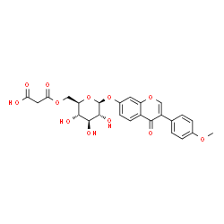 ChemSpider 2D Image | formononetin 7-O-glucoside-6''-O-malonate | C25H24O12