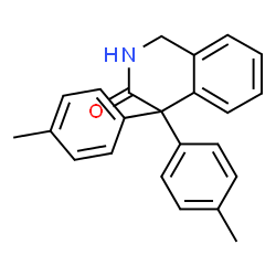 ChemSpider 2D Image | 4,4-Bis(4-methylphenyl)-1,4-dihydro-3(2H)-isoquinolinone | C23H21NO