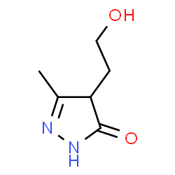 ChemSpider 2D Image | 4-(2-HYDROXYETHYL)-3-METHYL-2-PYRAZOLIN-5-ONE | C6H10N2O2