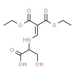 ChemSpider 2D Image | N-[3-Ethoxy-2-(ethoxycarbonyl)-3-oxo-1-propen-1-yl]serine | C11H17NO7