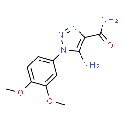 ChemSpider 2D Image | 5-Amino-1-(3,4-dimethoxyphenyl)-1H-1,2,3-triazole-4-carboxamide | C11H13N5O3