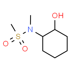 ChemSpider 2D Image | N-(2-Hydroxycyclohexyl)-N-methylmethanesulfonamide | C8H17NO3S