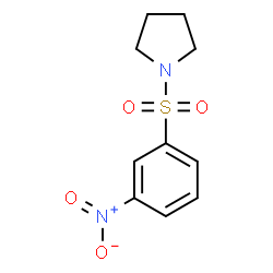 ChemSpider 2D Image | 1-(3-nitrophenylsulfonyl)pyrrolidine | C10H12N2O4S