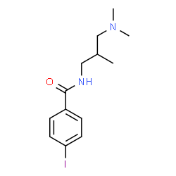 ChemSpider 2D Image | N-[3-(Dimethylamino)-2-methylpropyl]-4-iodobenzamide | C13H19IN2O
