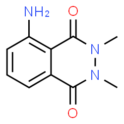 ChemSpider 2D Image | 5-Amino-2,3-dimethyl-2,3-dihydro-1,4-phthalazinedione | C10H11N3O2