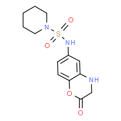 ChemSpider 2D Image | N-(2-Oxo-3,4-dihydro-2H-1,4-benzoxazin-6-yl)-1-piperidinesulfonamide | C13H17N3O4S
