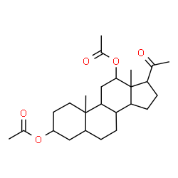 ChemSpider 2D Image | 20-Oxopregnane-3,12-diyl diacetate | C25H38O5