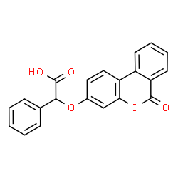 ChemSpider 2D Image | [(6-Oxo-6H-benzo[c]chromen-3-yl)oxy](phenyl)acetic acid | C21H14O5