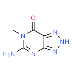ChemSpider 2D Image | 5-Amino-6-methyl-2,6-dihydro-7H-[1,2,3]triazolo[4,5-d]pyrimidin-7-one | C5H6N6O