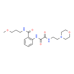 ChemSpider 2D Image | N-{2-[(3-Methoxypropyl)carbamoyl]phenyl}-N'-[2-(4-morpholinyl)ethyl]ethanediamide | C19H28N4O5