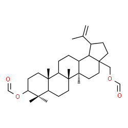 ChemSpider 2D Image | (5xi,9xi,13xi,17xi,18xi,19xi)-Lup-20(29)-ene-3,28-diyl diformate | C32H50O4