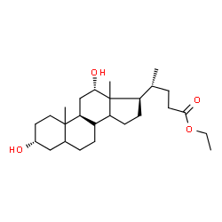 ChemSpider 2D Image | Ethyl (3alpha,8xi,10xi,12alpha,13xi,14xi)-3,12-dihydroxycholan-24-oate | C26H44O4