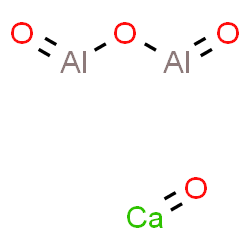 ChemSpider 2D Image | oxocalcium; oxo(oxoalumanyloxy)alumane | Al2CaO4