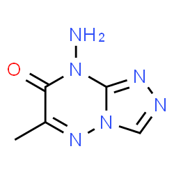 ChemSpider 2D Image | 8-Amino-6-methyl[1,2,4]triazolo[4,3-b][1,2,4]triazin-7(8H)-one | C5H6N6O