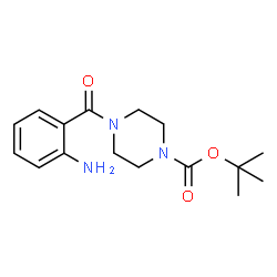 ChemSpider 2D Image | 2-Methyl-2-propanyl 4-(2-aminobenzoyl)-1-piperazinecarboxylate | C16H23N3O3