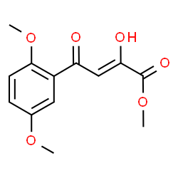 ChemSpider 2D Image | Methyl (2Z)-4-(2,5-dimethoxyphenyl)-2-hydroxy-4-oxo-2-butenoate | C13H14O6