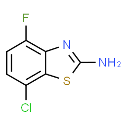 ChemSpider 2D Image | 7-Chloro-4-fluorobenzo[d]thiazol-2-amine | C7H4ClFN2S