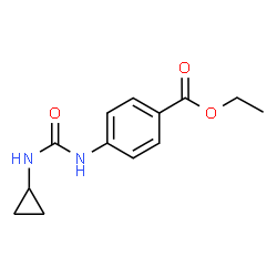 ChemSpider 2D Image | Ethyl 4-[(cyclopropylcarbamoyl)amino]benzoate | C13H16N2O3